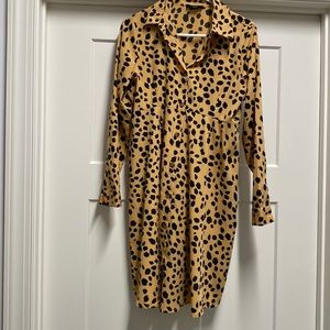 Wednesday’s girl animal print maternity dress